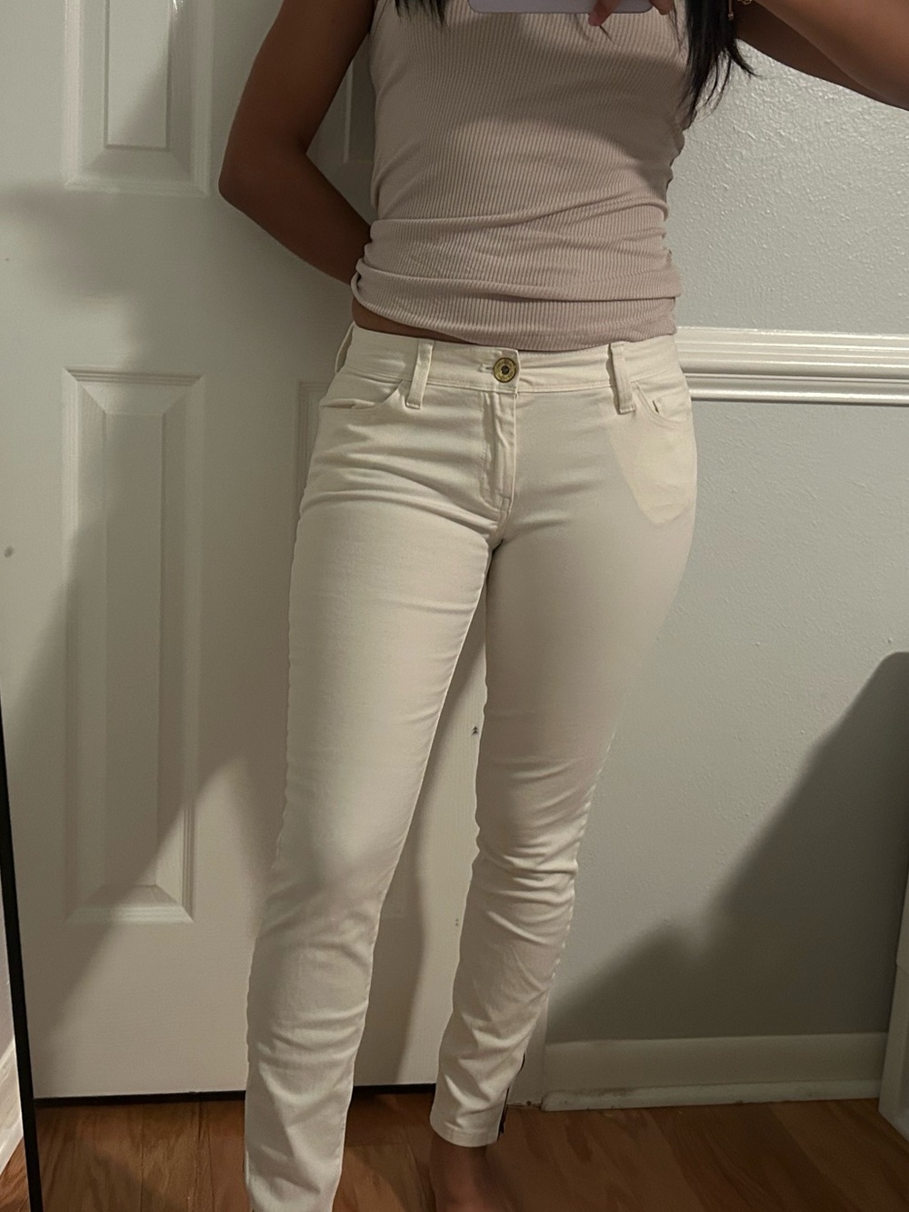 Banana Republic White Skinny Jeans